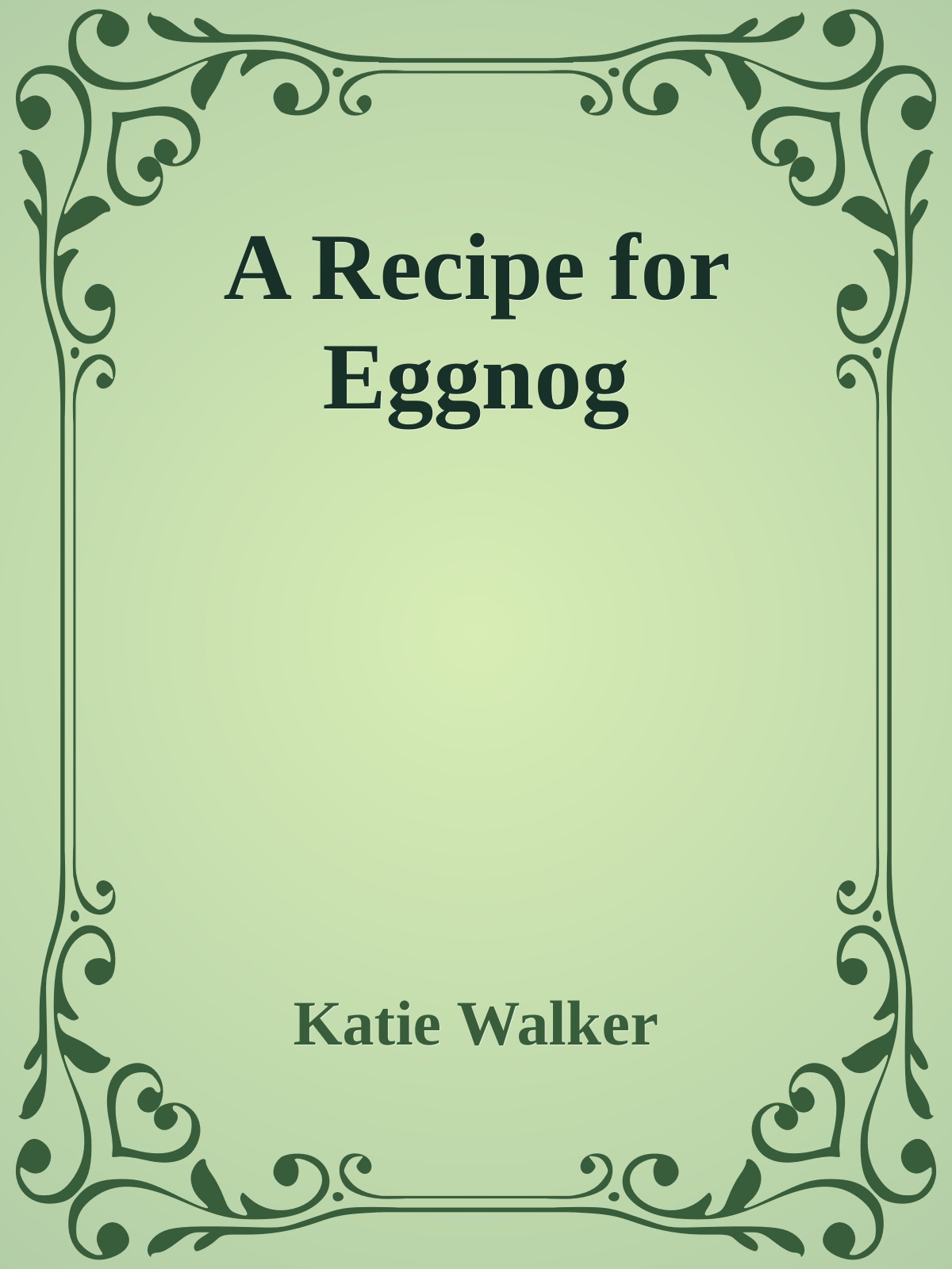 A Recipe for Eggnog